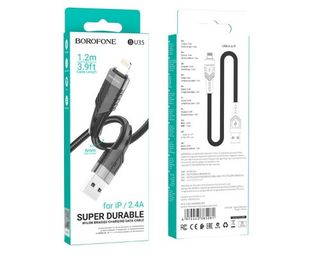 USB კაბელი-BOROFONE BU35 USB to lightning (IP) 1.2M