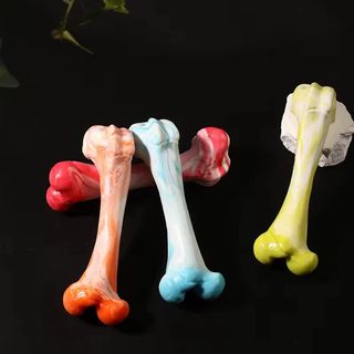 რეზინის სათამაშო ძვალი ფერებში (დიდი)