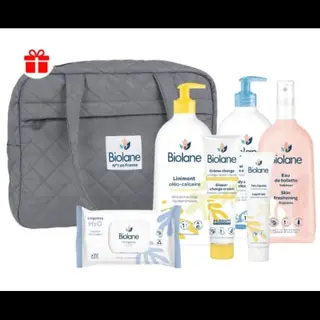 Boîte de soins Biolane Baby Essentials, grise