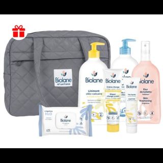 Boîte de soins Biolane Baby Essentials, grise