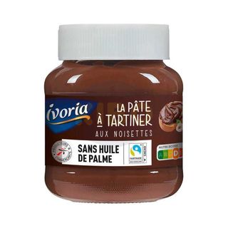 LA PATE A TARTINER AU NOISETTE IVORIA 400G.