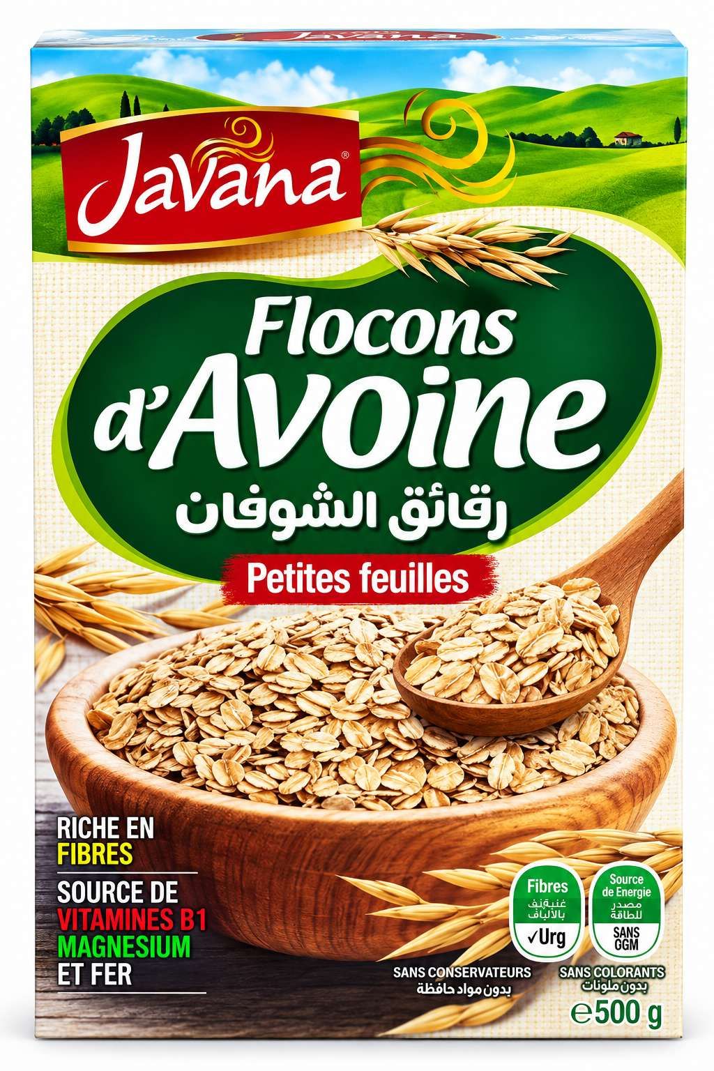 Javana Flocons d'Avoine Petites Feuilles 500 g