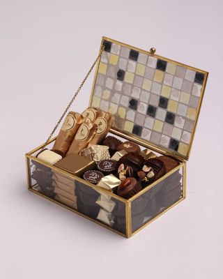 Boite à bijoux rectangle chocolat