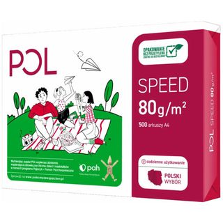 Papier POLSPEED A4 80g do drukarki i ksero - ryza 500 ark.