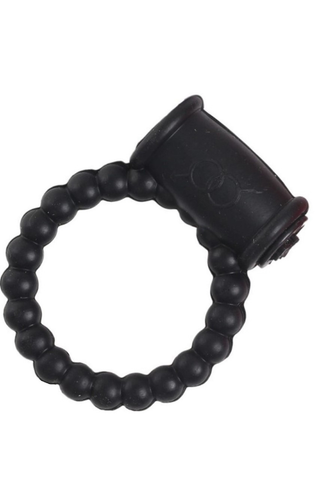 Mokko Inel Cu Vibratie Beaded Black