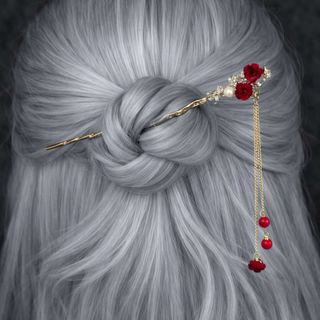 Estetični Štapići za Kosu sa Cvijetnim Motivima i Visuljcima