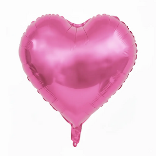 ჰელიუმის ფოლგირებული ბუშტი,გული ვარდისფერი