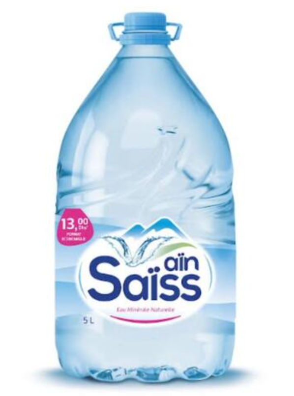 Aïn Saïss Eau Minérale Naturelle – 5 L