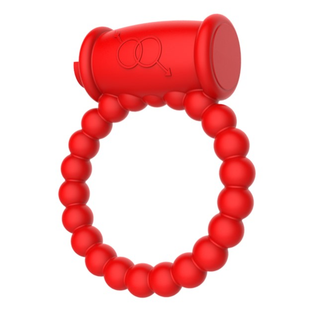 Mokko Inel Cu Vibratie Beaded Red
