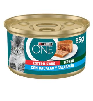 PURINA, ONE, sterilisé, morue & courgettes,85g