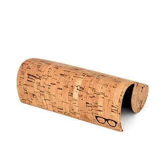 Étui à Lunettes Rigide Motif Bois Naturel
