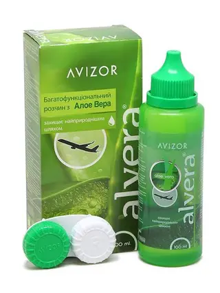 Розчин для лінз Avizor Alvera Aloe Vera, 350 мл