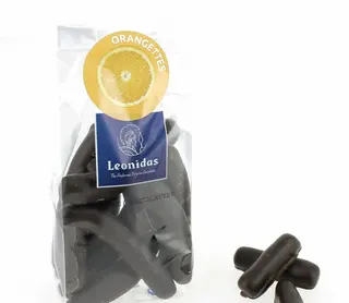 Sachet d'orangettes enrobées de chocolat Leonidas 100 g