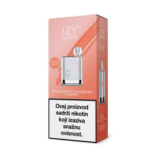 IZY BOX Strawberry Raspberry Cherry Vape, 1000 Puffs