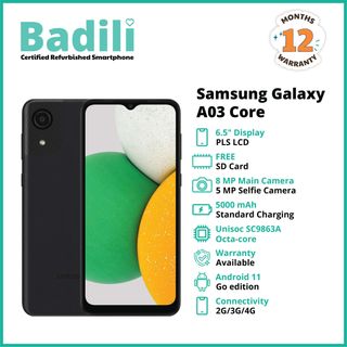 Samsung Galaxy A03 Core Black Android Phone