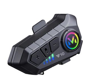 Bluetooth Casque Moto Étanche avec Réduction de Bruit et Microphone Intégré