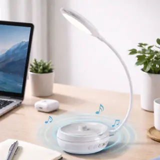 lampe de bureau avec haut parleur