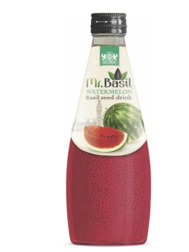 Boisson Mr Basil Pastèque Basilic Graines