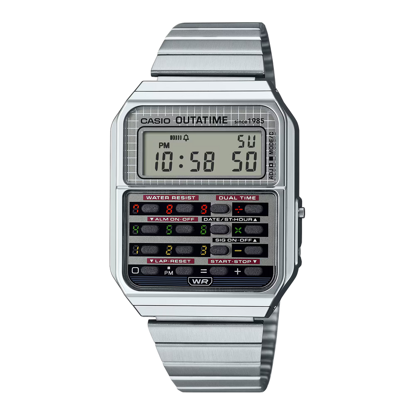CASIO OUTATIME Silver Digital Watch