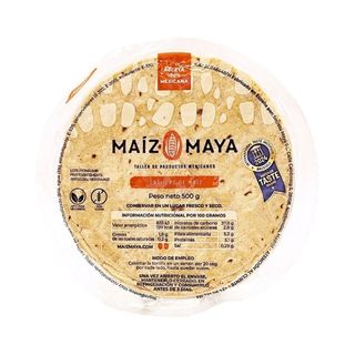 Tortillas de maíz nixtamalizado Maíz Maya, 15cm 500g