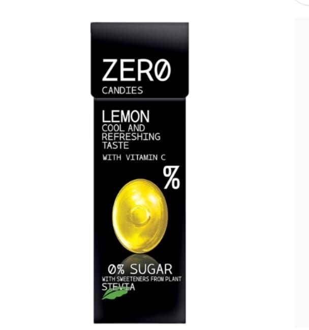 Zero Candies Citron Sans Sucre & Vitamine C – 32 g