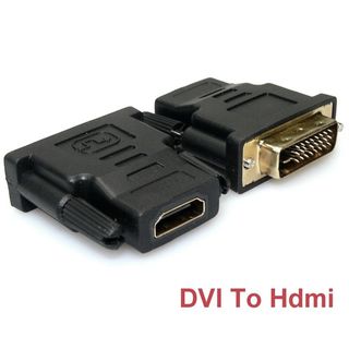 Adaptateur DVI mâle vers HDMI femelle, noir