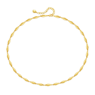 Collier Élégance Dorée à Maillons Sculptés CGN026