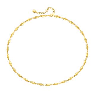 Collier Élégance Dorée à Maillons Sculptés CGN026