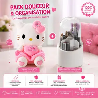 Pack Beauté Hello Kitty – Douceur et Organisation