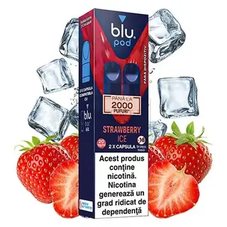 Capsule Blu Bar Strawberry Ice 20MG (2 capsule)