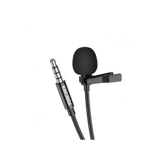 Microphone à pince 3.5 Annulation d'écho adaptative et réduction du bruit 2M