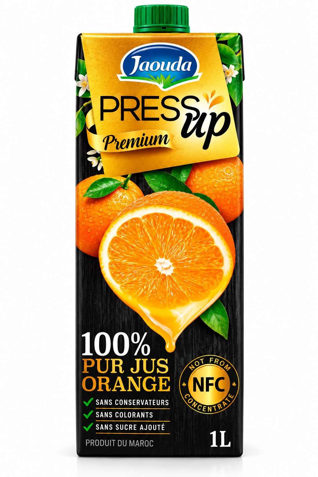 Jaouda Press'Up Premium Pur Jus d'Orange – 1 L