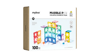 Colorful Magnetic Tiles – Marble Run 100PCS — „მაგნიტური კონსტრუქტორი ბურთის ტრასით“