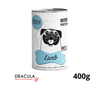 Paka Zwierzaka PEPE- monoproteinowa jagnięcina 400g