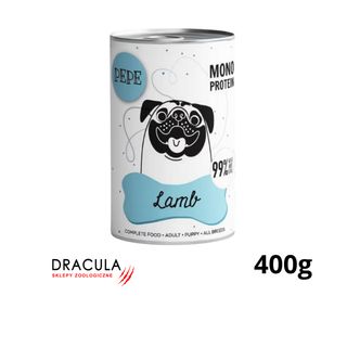 Paka Zwierzaka PEPE- monoproteinowa jagnięcina 400g