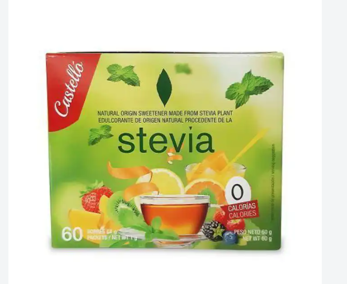 Castelló Édulcorant Stevia – 60 Sachets (60 g)