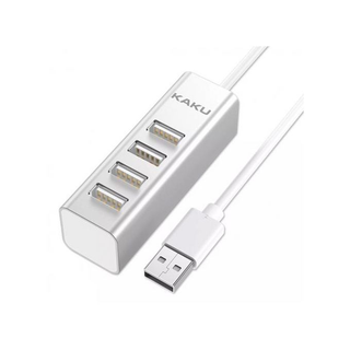 Adaptateur USB-A vers 4 Ports USB-A,Hub USB 2.0 en Aluminium