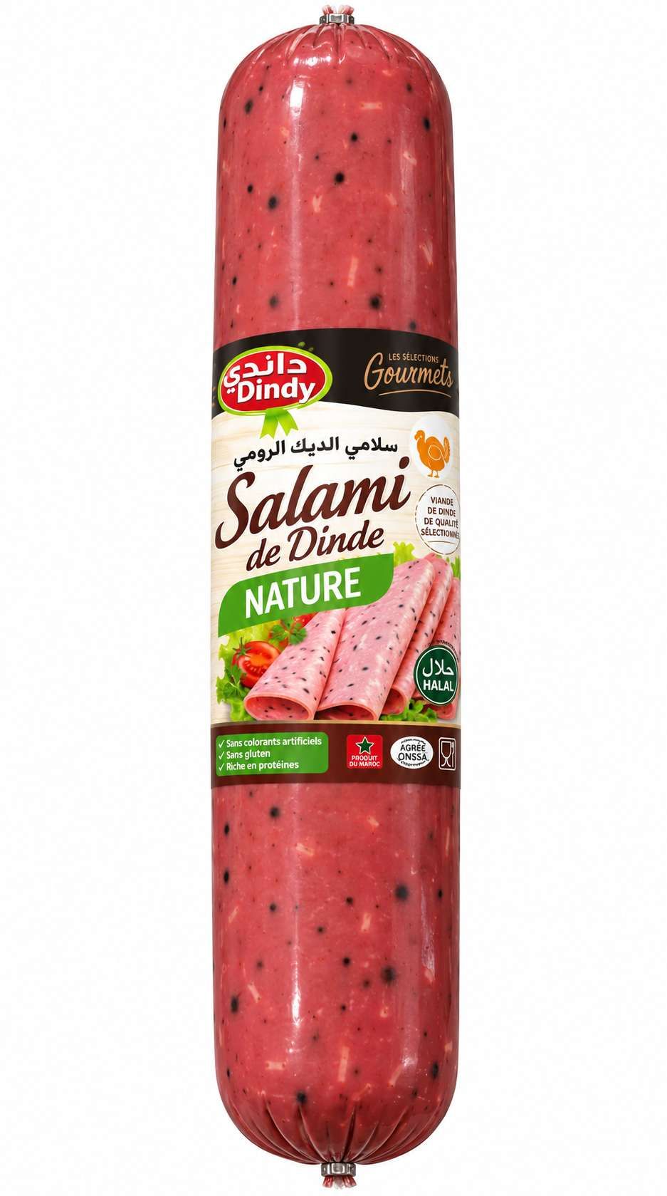 Dindy Salami de Dinde Nature – 200 g