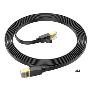 Câble Réseau Ethernet Gigabit CAT6 Haute Vitesse General Plat RJ45 3M