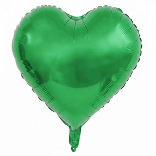 ჰელიუმის ფოლგირებული ბუშტი ,გული მწვანე