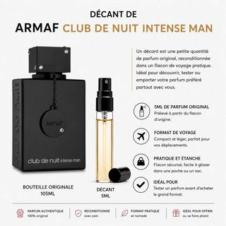 Décant Armaf Club de Nuit Intense Man 5ML – Parfum Original