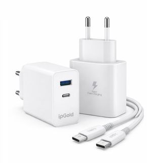 Chargeur Rapide 65W USB-C+USB-A avec Câble Type-C vers Type-C