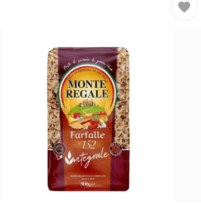Pâtes Farfalle Monte Regale 500 g