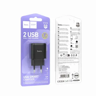Hoco C141A Smart dual-port charger