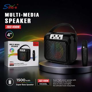 Enceinte Portable Sing-e ZQS1490W avec Microphone