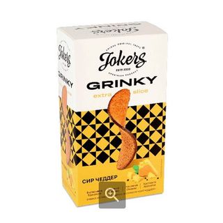 JokerS грінки Extra Slice (коробочка) «Сир чедер» 90г