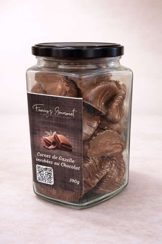Corne de gazelle enrobées au chocolat 390g