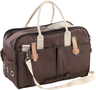 31416 Sac de transport Boston Brun foncé L 52x25x35cm