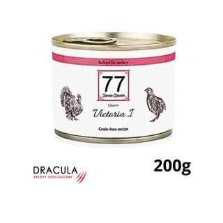 77 Seven Seven Victoria z indykiem puszka dla kota 200g