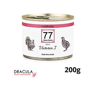 77 Seven Seven Victoria z indykiem puszka dla kota 200g